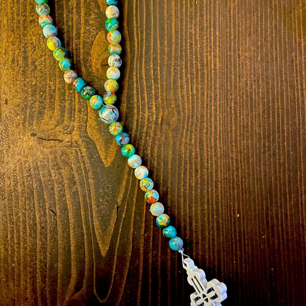 One of a kind rosary hand made art
